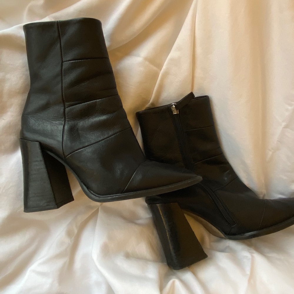 Leather TopShop boots